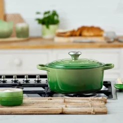 Le Creuset Signature Cast Iron 28cm Round Casserole  - Bamboo Green