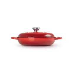 Le Creuset Signature Cast Iron 30cm Shallow Casserole - Cerise
