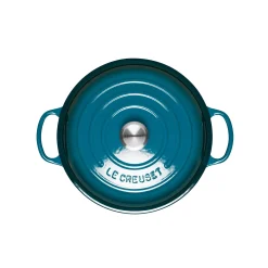Le Creuset Signature Cast Iron 26cm Shallow Casserole - Deep Teal