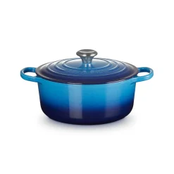 Le Creuset Signature Cast Iron 26cm Round Casserole - Azure
