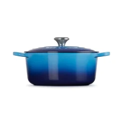 Le Creuset Signature Cast Iron 26cm Round Casserole - Azure