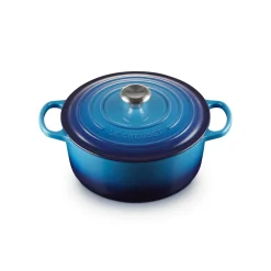 Le Creuset Signature Cast Iron 26cm Round Casserole - Azure