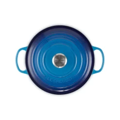 Le Creuset Signature Cast Iron 26cm Round Casserole - Azure