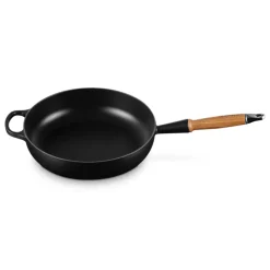 Le Creuset Signature Cast Iron 28cm Saute Pan - Satin Black