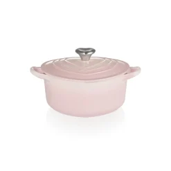 Le Creuset Signature Cast Iron 1.9 Litre Heart Casserole - Shell Pink