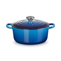 Le Creuset Signature Cast Iron 24cm Round Casserole - Azure
