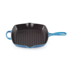 Le Creuset Signature Cast Iron 26cm Square Grillit - Azure
