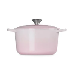 Le Creuset Signature Cast Iron 24cm Deep Round Casserole - Shell Pink