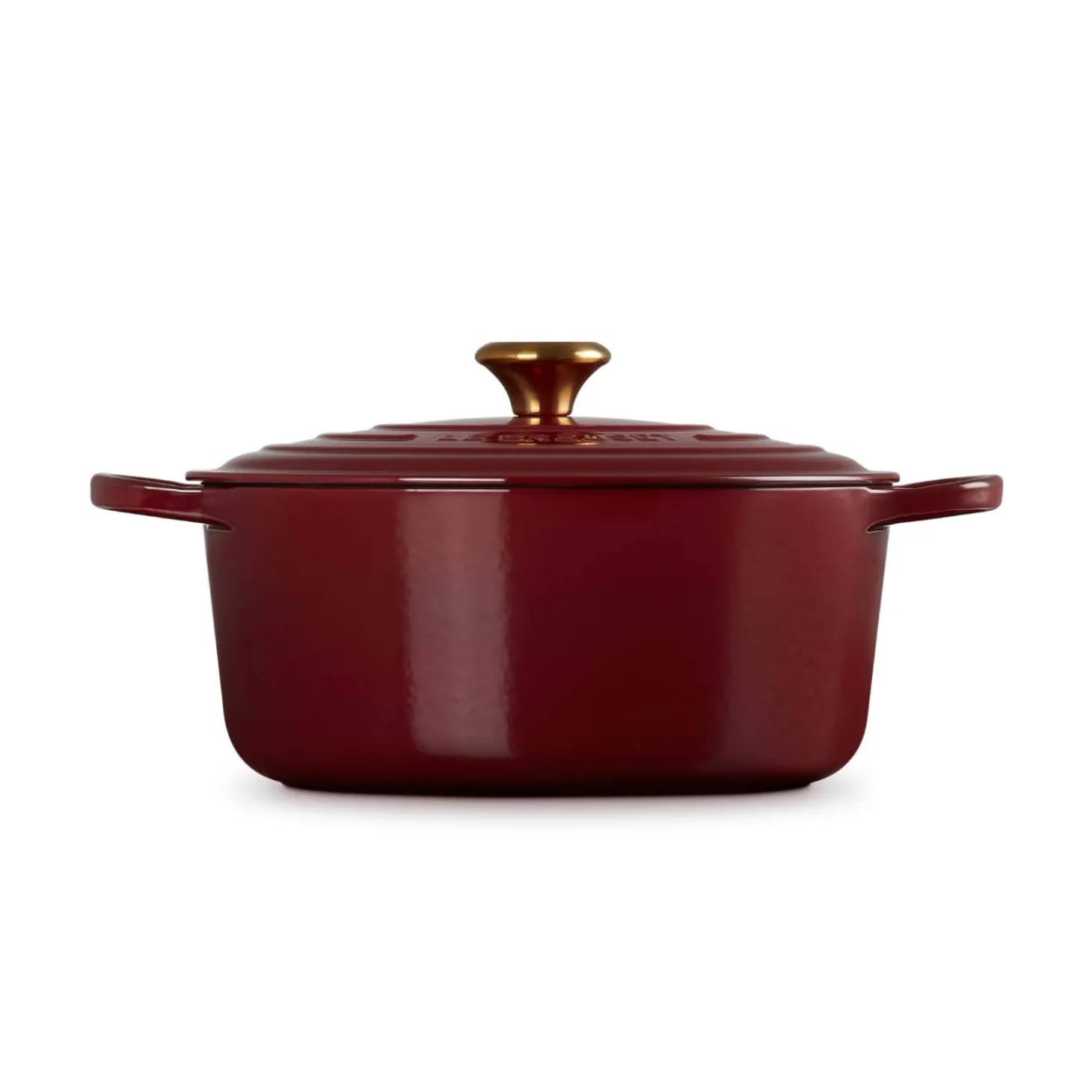 Le Creuset Signature Cast Iron 28cm Round Casserole - Garnet