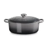 Le Creuset Signature Cast Iron 29cm Oval Casserole - Flint