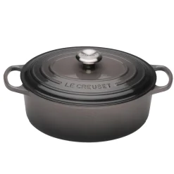 Le Creuset Signature Cast Iron 29cm Oval Casserole - Flint