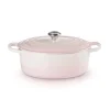 Le Creuset Signature Cast Iron 29cm Oval Casserole - Shell Pink