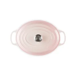 Le Creuset Signature Cast Iron 29cm Oval Casserole - Shell Pink