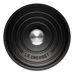 Le Creuset Signature Cast Iron 26cm Round Casserole - Satin Black