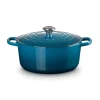 Le Creuset Signature Cast Iron 28cm Round Casserole - Deep Teal