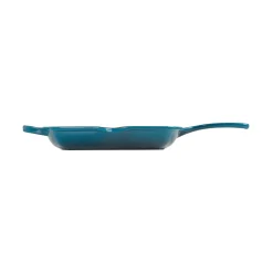 Le Creuset Signature Cast Iron 26cm Square Grillit - Deep Teal