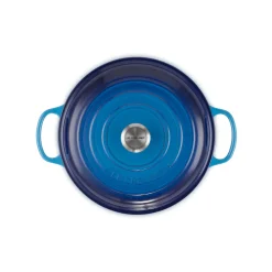 Le Creuset Signature Cast Iron 30cm Shallow Casserole - Azure