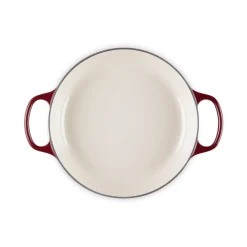 Le Creuset Signature Cast Iron 26cm Shallow Round Casserole - Garnet