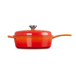 Le Creuset Signature Cast Iron 26cm Cassadou with Handle - Volcanic