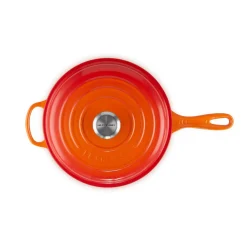 Le Creuset Signature Cast Iron 26cm Cassadou with Handle - Volcanic