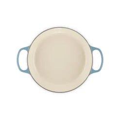 Le Creuset Signature Cast Iron 26cm Shallow Round Casserole - Chambray