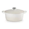 Le Creuset Signature Cast Iron 28cm Round Casserole - Meringue