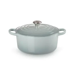 Le Creuset Signature 22cm Cast Iron Round Casserole - Sea Salt