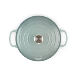 Le Creuset Signature 22cm Cast Iron Round Casserole - Sea Salt
