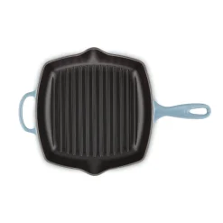 Le Creuset Signature 26cm Cast Iron Square Grillit - Chambray
