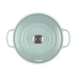 Le Creuset Signature 26cm Cast Iron Round Casserole - Sea Salt