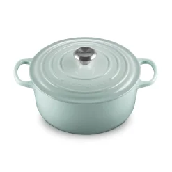 Le Creuset Signature 26cm Cast Iron Round Casserole - Sea Salt