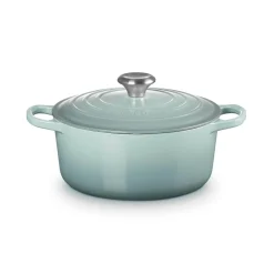 Le Creuset Signature 24cm Cast Iron Round Casserole - Sea Salt