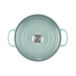 Le Creuset Signature 24cm Cast Iron Round Casserole - Sea Salt