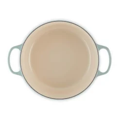 Le Creuset Signature 28cm Cast Iron Round Casserole - Sea Salt