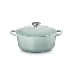 Le Creuset Signature 20cm Cast Iron Round Casserole - Sea Salt