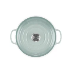 Le Creuset Signature 20cm Cast Iron Round Casserole - Sea Salt