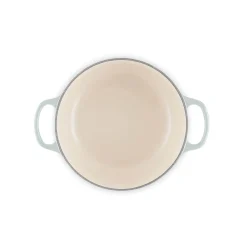 Le Creuset Signature 20cm Cast Iron Round Casserole - Sea Salt