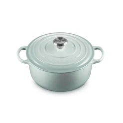 Le Creuset Signature 20cm Cast Iron Round Casserole - Sea Salt