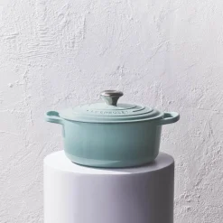 Le Creuset Signature 20cm Cast Iron Round Casserole - Sea Salt