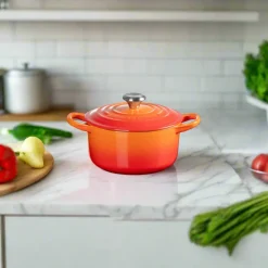 Le Creuset Signature 14cm Cast Iron Round Casserole - Volcanic