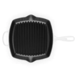 Le Creuset Signature 26cm Cast Iron Square Grillit - White