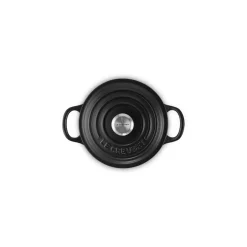 Le Creuset Signature 14cm Cast Iron Round Casserole - Satin Black