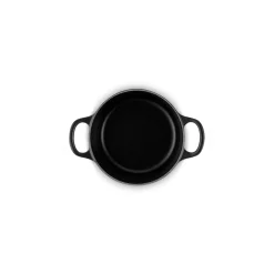 Le Creuset Signature 14cm Cast Iron Round Casserole - Satin Black