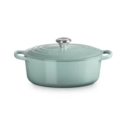 Le Creuset Signature 27cm Cast Iron Oval Casserole - Sea Salt