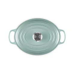 Le Creuset Signature 27cm Cast Iron Oval Casserole - Sea Salt