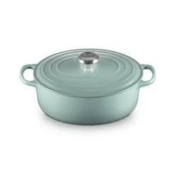 Le Creuset Signature 27cm Cast Iron Oval Casserole - Sea Salt