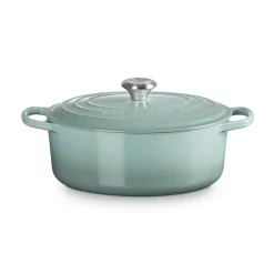 Le Creuset Signature 29cm Cast Iron Oval Casserole - Sea Salt