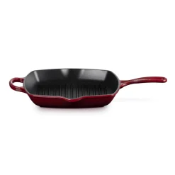 Le Creuset Signature 26cm Cast Iron Square Grillit - Garnet