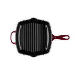 Le Creuset Signature 26cm Cast Iron Square Grillit - Garnet