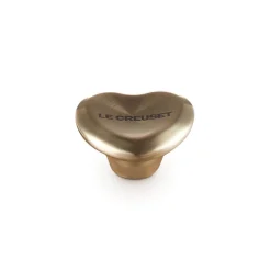 Le Creuset Signature Heart 5cm Knob - Light Gold